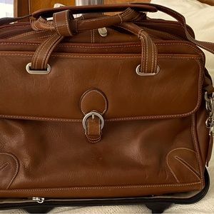 Siamod Italian Leather Wheeled Case